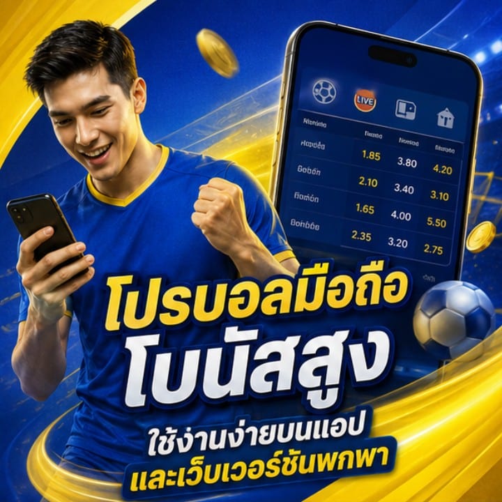 โปรบอลมือถือโบนัสสูง