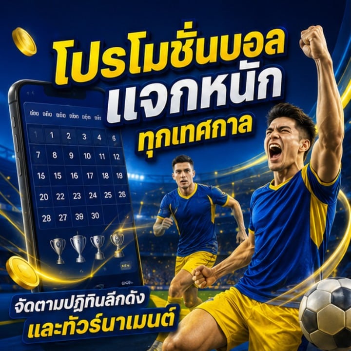 โปรโมชั่นบอลแจกหนักทุกเทศกาล
